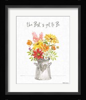 Farmhouse Floral VI Framed Print