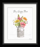 Farmhouse Floral VIII Framed Print