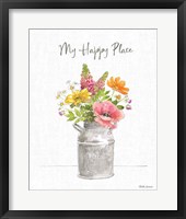 Farmhouse Floral VIII Framed Print
