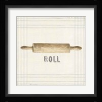 Floursack Kitchen Sign II Neutral Sq Framed Print