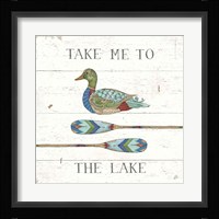 Lake Sketches VII Color Framed Print