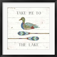 Lake Sketches VII Color Framed Print