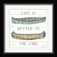 Lake Sketches V Color Framed Print