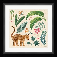 Jungle Love IV Cream Framed Print