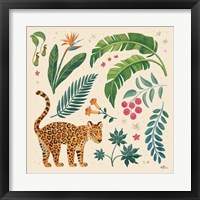 Jungle Love IV Cream Framed Print