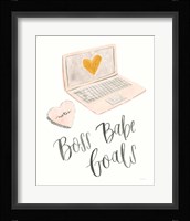 Boss Babe I Framed Print