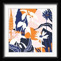 Happy Place II Blue Framed Print