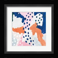 Royal Blue Life I Crop Framed Print