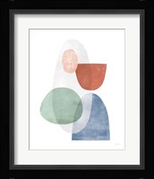 Whispers II Coral Framed Print