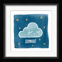 Night Sky Goodnight Framed Print