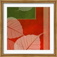Leaves In Orange 3 Fine Art Print