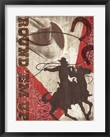 Round 'Em Up Framed Print
