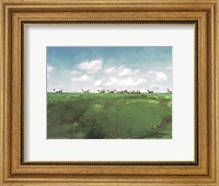 Distant Hillside Sheep by Day Fine Art Print