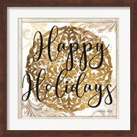 Happy Holidays Mandala II Fine Art Print