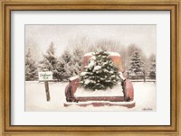 Rustic Christmas Trees Fine Art Print
