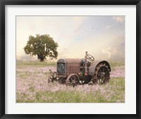 Tractor at Sunset Fine Art Print