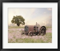 Tractor at Sunset Fine Art Print