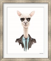 Alpaca in Aviators Fine Art Print