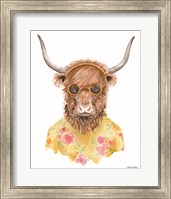 Yak in Yellow Fine Art Print