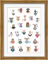Animal Alphabet Poster Fine Art Print