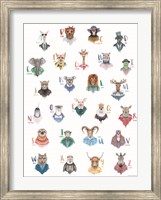 Animal Alphabet Poster Fine Art Print