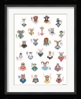 Animal Alphabet Poster Fine Art Print
