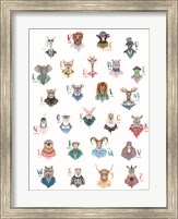 Animal Alphabet Poster Fine Art Print