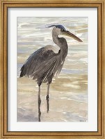 Heron in Water Fine Art Print