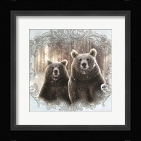 Enchanted Winter Bears Framed Print