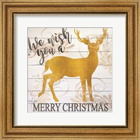 We Wish You a Merry Christmas Deer Fine Art Print