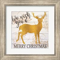 We Wish You a Merry Christmas Deer Fine Art Print