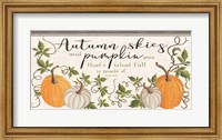 Autumn Skies and Pumpkin Pies Fine Art Print