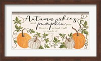 Autumn Skies and Pumpkin Pies Fine Art Print