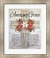 Amazing Grace Christmas Cross Fine Art Print
