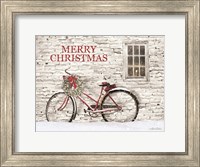 Merry Christmas Bicycle Fine Art Print