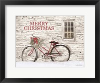 Merry Christmas Bicycle Fine Art Print