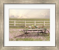 Country Flower Wagon Fine Art Print