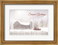 Season's Greetings with Truck Fine Art Print