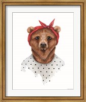 Bear in Bandana Fine Art Print