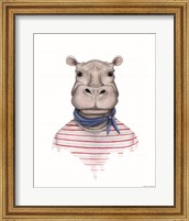 Hippo in Handkerchief Fine Art Print