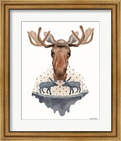 Moose in a Moose Sweater Fine Art Print