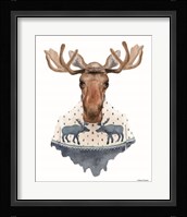 Moose in a Moose Sweater Fine Art Print
