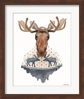 Moose in a Moose Sweater Fine Art Print