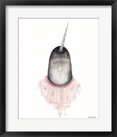 Narwhal in a Nightgown Fine Art Print