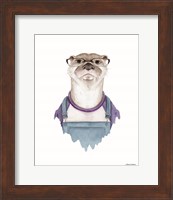 Otter in Overalls Fine Art Print