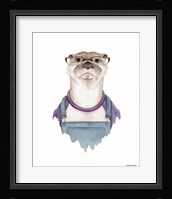 Otter in Overalls Fine Art Print