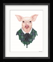 Pig in Plaid Fine Art Print