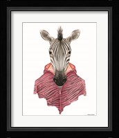 Zebra in a Zipup Fine Art Print