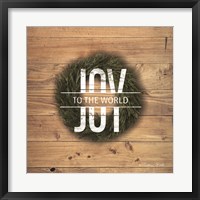 Joy to the World with Wreath Fine Art Print