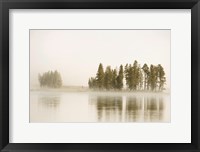 Morning Fog Along The Yellowstone River In Yellowstone National Park Fine Art Print
